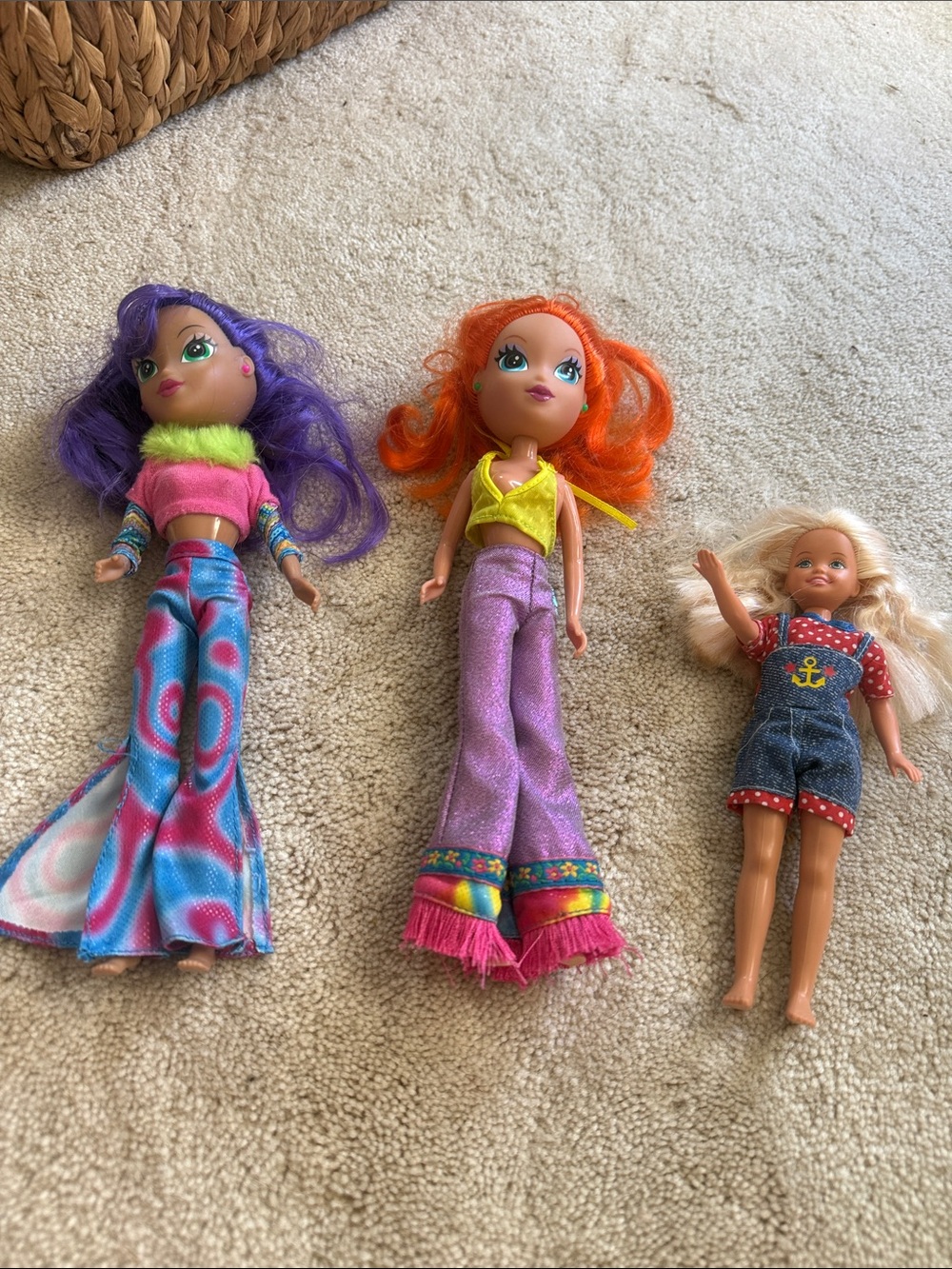 Girls' Fashion Doll Set with Purple, Orange, Blonde Hair Lisa frank